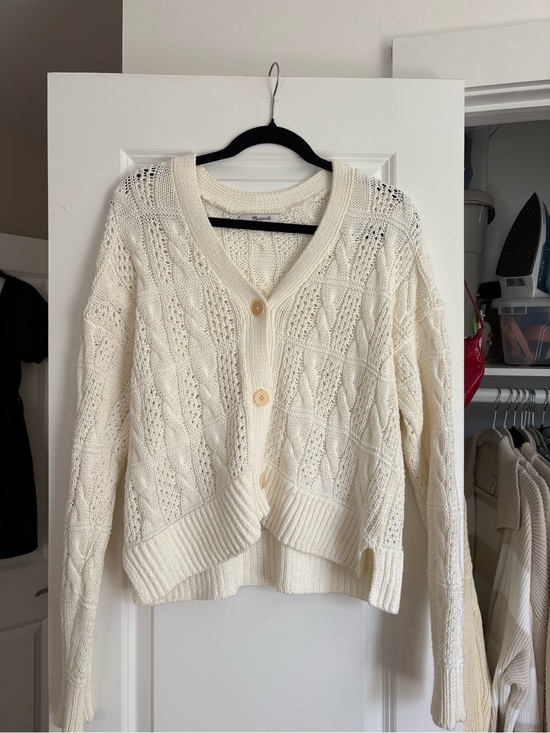 Madewell Sweaters - Madewell Open Cable-Stitch Cardigan Sweater
